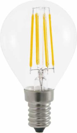 Bec cu led filament P45 E14 4.8W 230V lumina calda Well